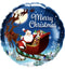 18" ROUND FOIL CHRISTMAS ST. NICK